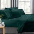 thumbnail image 1 of Clara Clark RV/Short Queen 6-Piece Bed Set for Campers - Deep Pocket Fitted Sheet Luxury Soft Microfiber, Hunter Green, 1 of 6