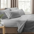 thumbnail image 1 of Clara Clark RV/Short Queen 6-Piece Bed Set for Campers - Deep Pocket Fitted Sheet Luxury Soft Microfiber, Silver, 1 of 6