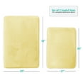 thumbnail image 1 of Clara Clark Set of 2 Absorbent Memory Foam Bath Mat Bathroom Rugs,17x24 Plus 20x32 Inch Bath Rugs, Mellow Yellow, 1 of 6