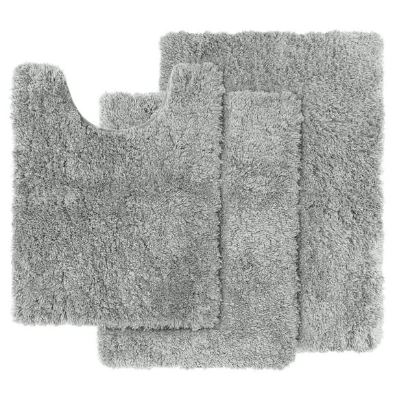 Clara Clark 3-Piece Bathroom Linen & Accessory Set with Absorbent Microfiber Bath Mats