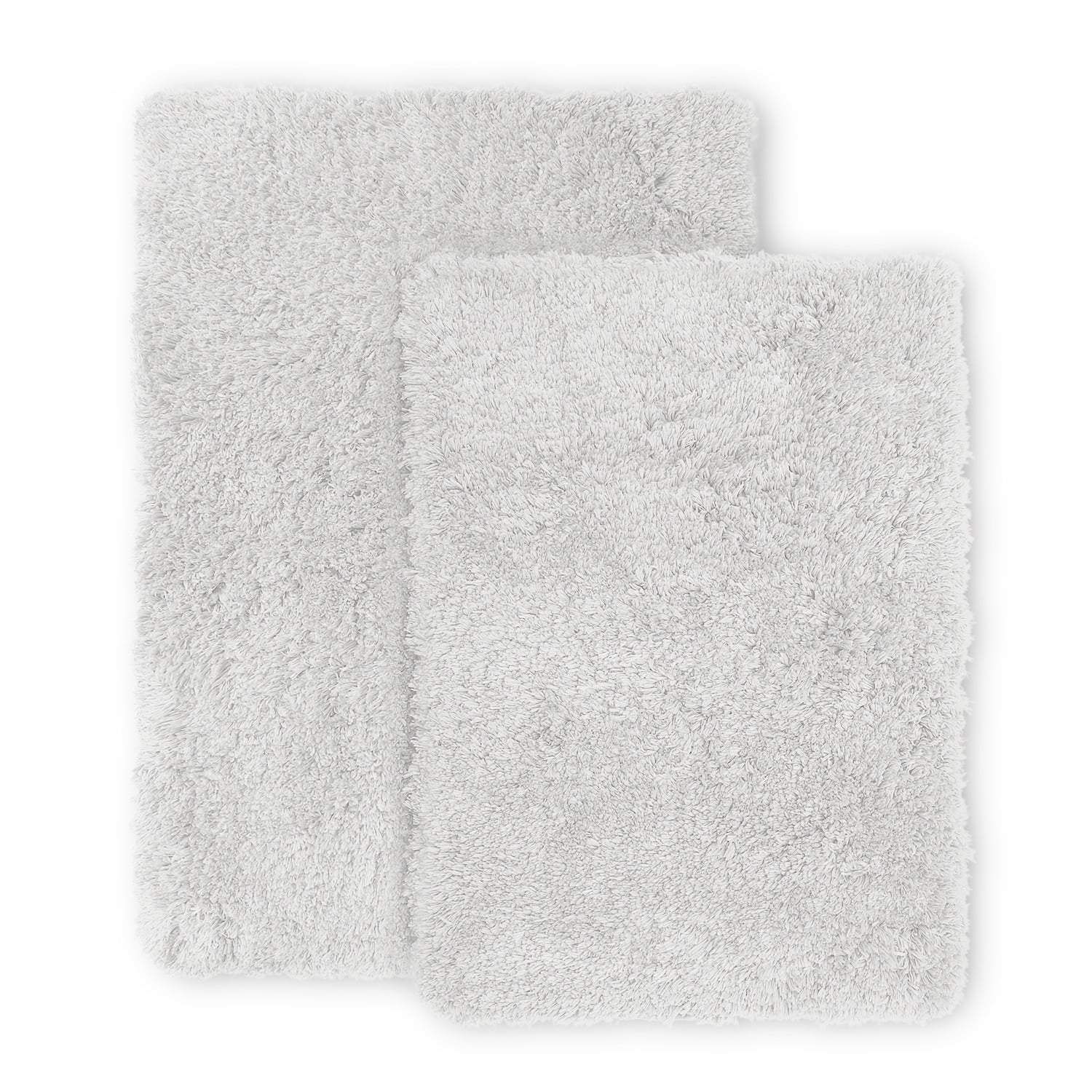Clara Clark Set of 3 Absorbent Bath Mat Non-Slip Backing Rubber Bathroom Rugs, 17x24 & 20x32, Black
