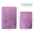 thumbnail image 1 of Clara Clark Soft and Plush Lavender Dream Memory Foam Bath Rug, 17'' x 24''/20'' x 32'', (2 Count), 1 of 6