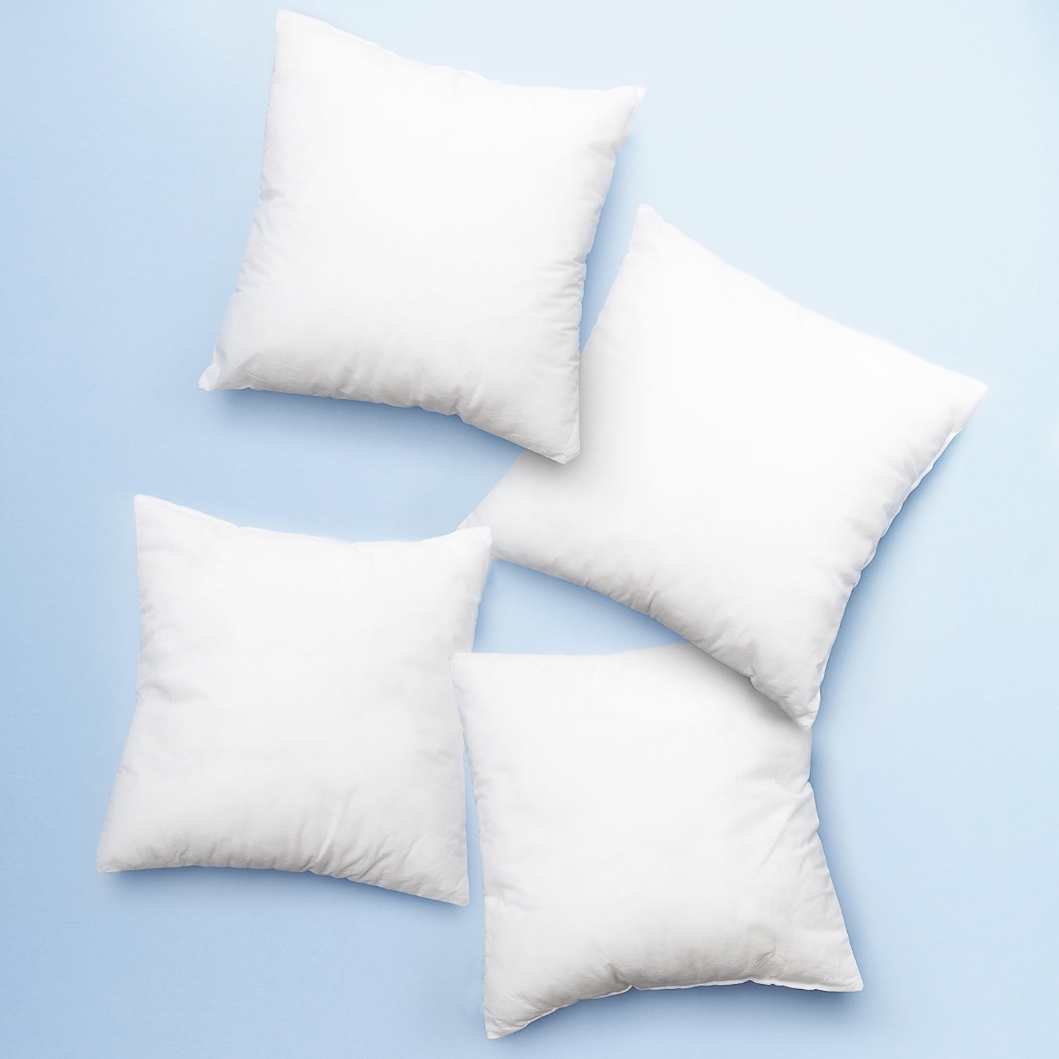 Clara Clark Throw Pillow Inserts Square Pillow Cushion, Decorative Pillow Insert, 22" x 22", Pack of 4