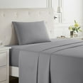 thumbnail image 1 of Clara Clark Twin Sheets Set, Hotel Luxury 3 Piece Deep Pocket Bed Sheets Set, Ultra Soft Microfiber Kids Bedding, Gray, 1 of 11
