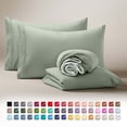 thumbnail image 1 of Clara Clark Twin Sheets Set, Hotel Luxury 3 Piece Deep Pocket Bed Sheets Set, Ultra Soft Microfiber Kids Bedding, Sage Green, 1 of 6