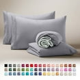 thumbnail image 1 of Clara Clark Twin XL Sheets Set, Hotel Luxury 3 Piece Deep Pocket Dorm Sheets, Ultra Soft Microfiber Bed Sheets Set, Gray, 1 of 10
