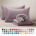 thumbnail image 1 of Clara Clark Twin XL Sheets Set, Hotel Luxury 3 Piece Deep Pocket Dorm Sheets, Ultra Soft Microfiber Bed Sheets Set, Dusty Purple, 1 of 8