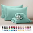 thumbnail image 1 of Clara Clark Twin XL Sheets Set, Hotel Luxury 3 Piece Deep Pocket Dorm Sheets, Ultra Soft Microfiber Bed Sheets Set, Mint Green, 1 of 8