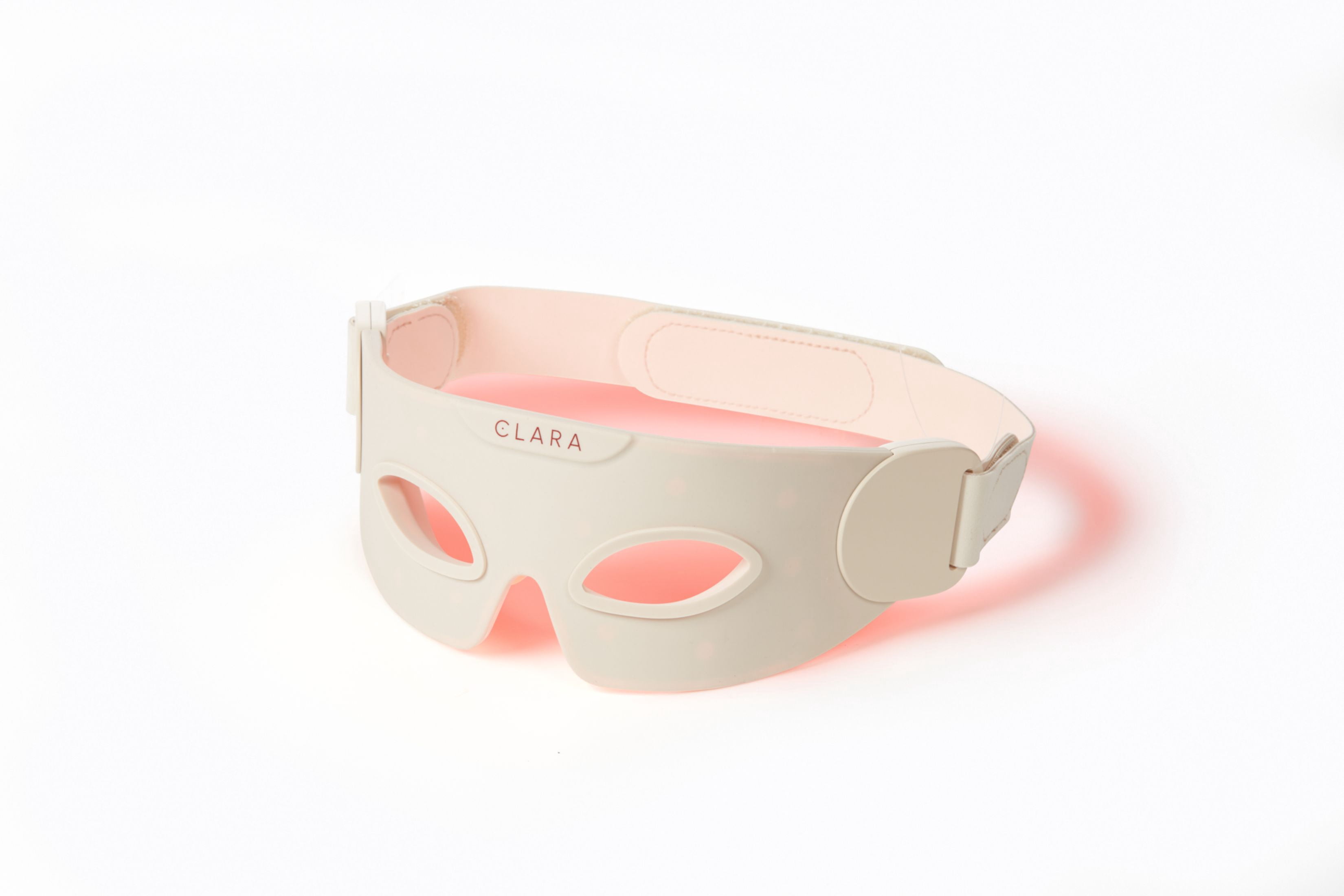Clara Red Light Therapy Eye Mask, Silicone, Adjustable, Collagen Boosting Anti-Aging LED for Radiant Skin
