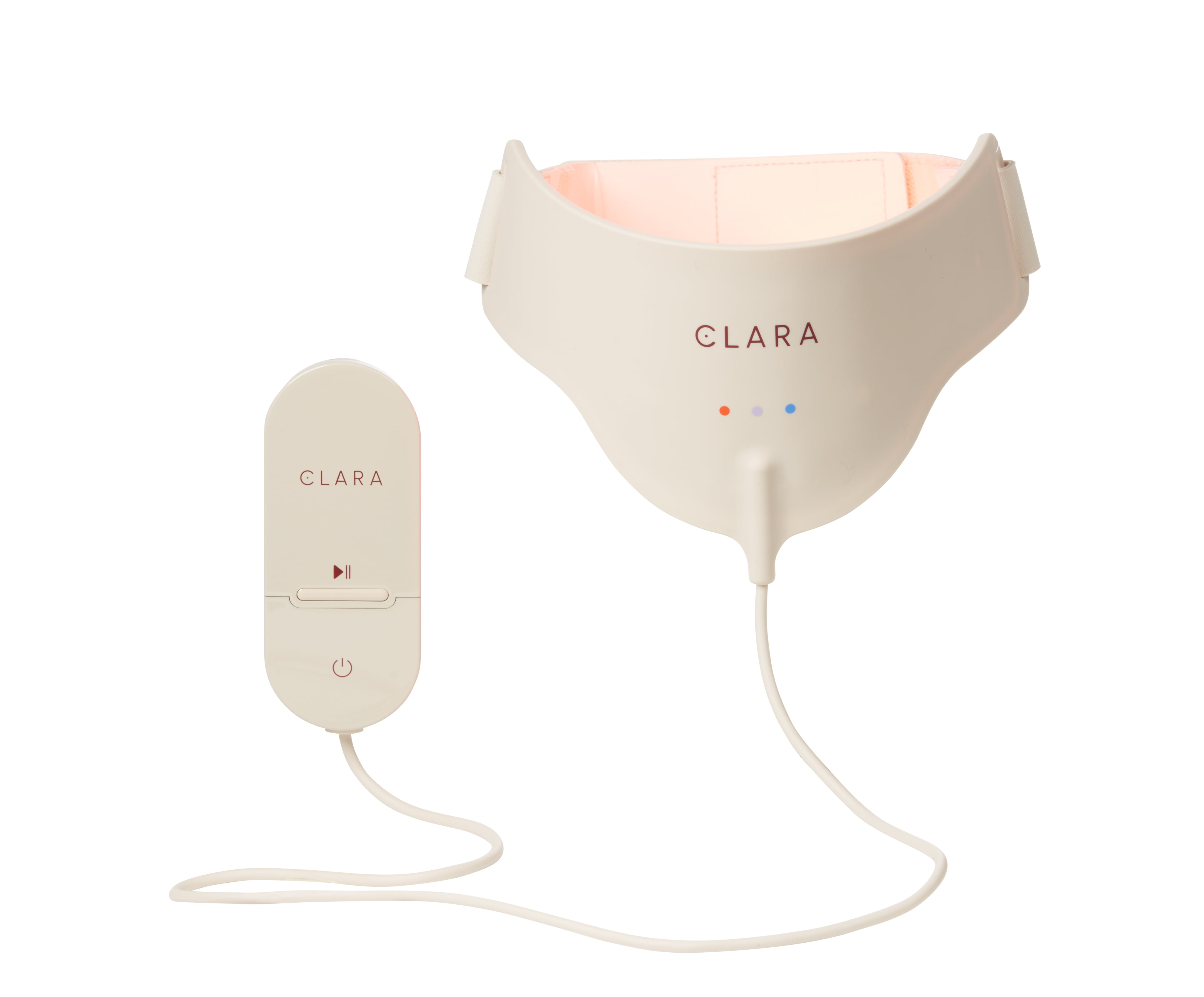 Clara Red Light Therapy Neck Mask, Silicone, Collagen Boosting Anti-Aging for Smoother, Firmer, Radiant Skin