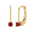 thumbnail image 1 of Clara Pucci 0.5Ct Tourmaline Round Cut VVS1 Lever Back Drop Dangle 18k Solid hypoallergenic Gold Designer Earrings For October, 1 of 7