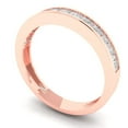 thumbnail image 1 of Clara Pucci 14K Rose Solid Gold 0.78Ct Zircon Bridal Wedding Designer Ring hypoallergenic Band for Women, 1 of 7