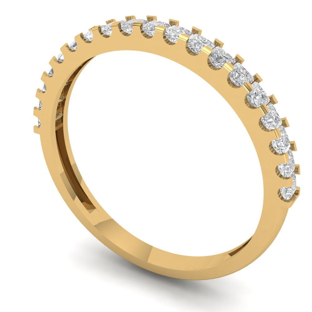 Clara Pucci 14K Yellow Solid Gold Custom Laser Engraved Women's Solid ...