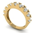 thumbnail image 1 of Clara Pucci 14K Yellow Gold Stackable Wedding Bridal Engagement Promise Anniversary Ring Band - 1.53Ct Solid Gold, 1 of 7