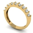 thumbnail image 1 of 0.63 ctw Wedding Band for Women - 14K Yellow Gold Simulated Diamond Stackable Eternity Ring, 1 of 7