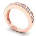 thumbnail image 1 of Clara Pucci 18K Rose Gold Eternity Wedding Bridal Engagement Promise Anniversary Ring Band - 0.81Ct Solid Gold, 1 of 7