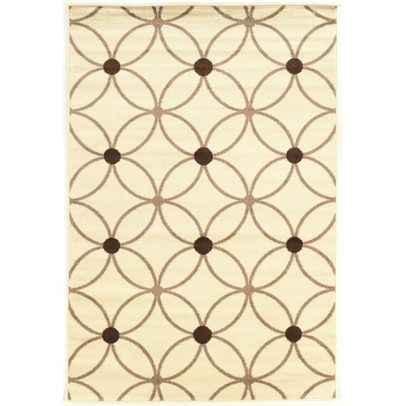 Claremont Cylinder Creame/Grey Rug, Multiple Sizes