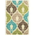 thumbnail image 1 of Claremont Damask Turquoise/Creme Rug, Multiple Sizes, 1 of 4