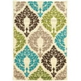 thumbnail image 1 of Claremont Damask Turquoise/Creme Rug, Multiple Sizes, 1 of 4