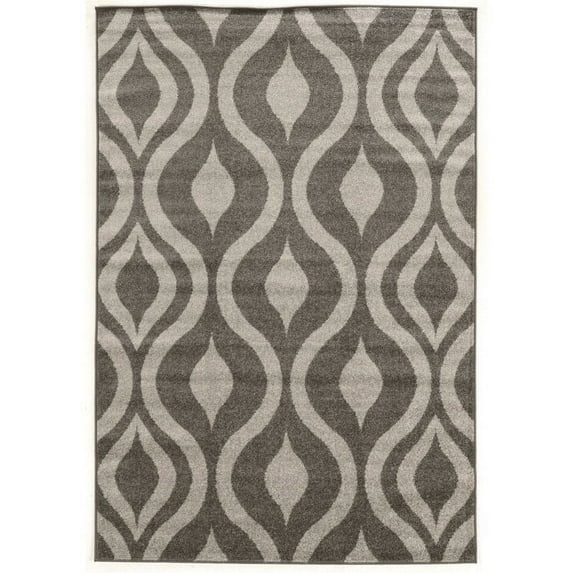 Claremont Drops Grey/Grey Rug, Multiple Sizes