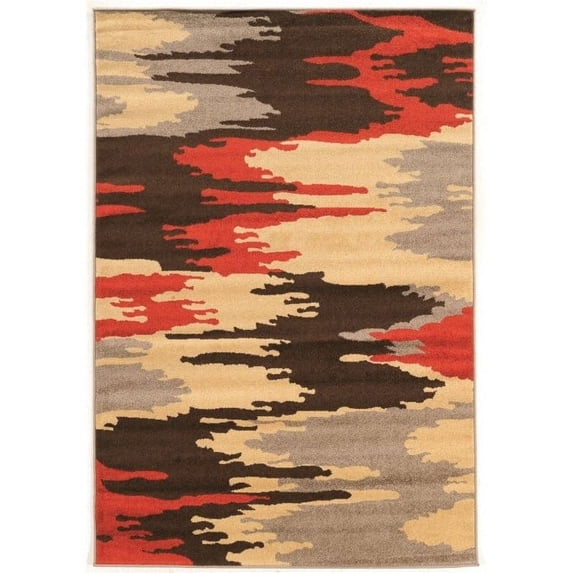 Claremont Larva Terra/Brown Rug, Multiple Sizes