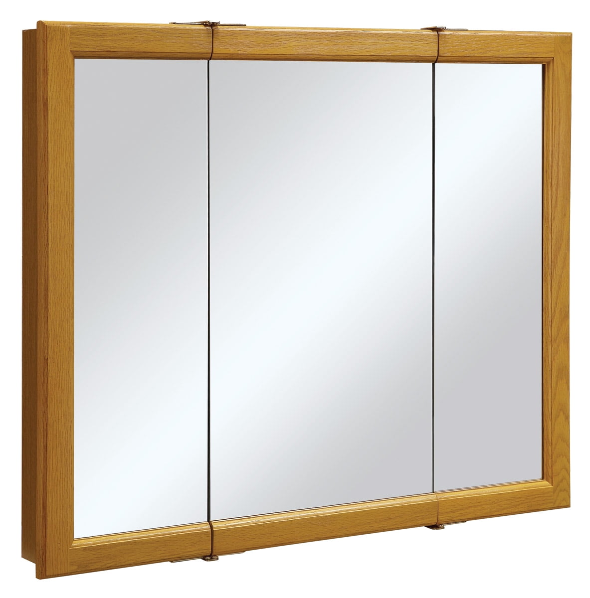 Square Claremont Medicine Cabinet 30 Inch Durable Honey Oak