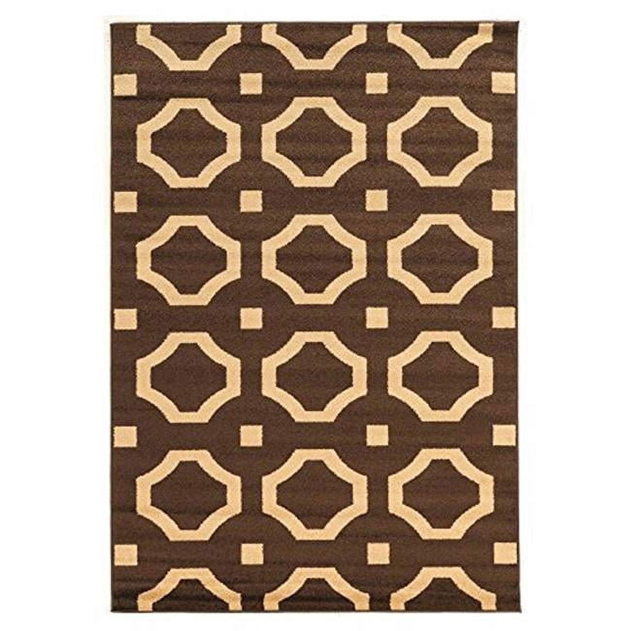 Claremont Octagon Rug - Brown & Beige - 8' x 10' 2in. - Walmart.com