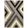 thumbnail image 1 of Claremont X's Black/Grey Rug, Multiple Sizes, 1 of 3