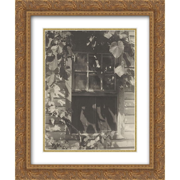 Clarence White 2x Matted 20x24 Gold Ornate Framed Art Print 'The Studio Window'