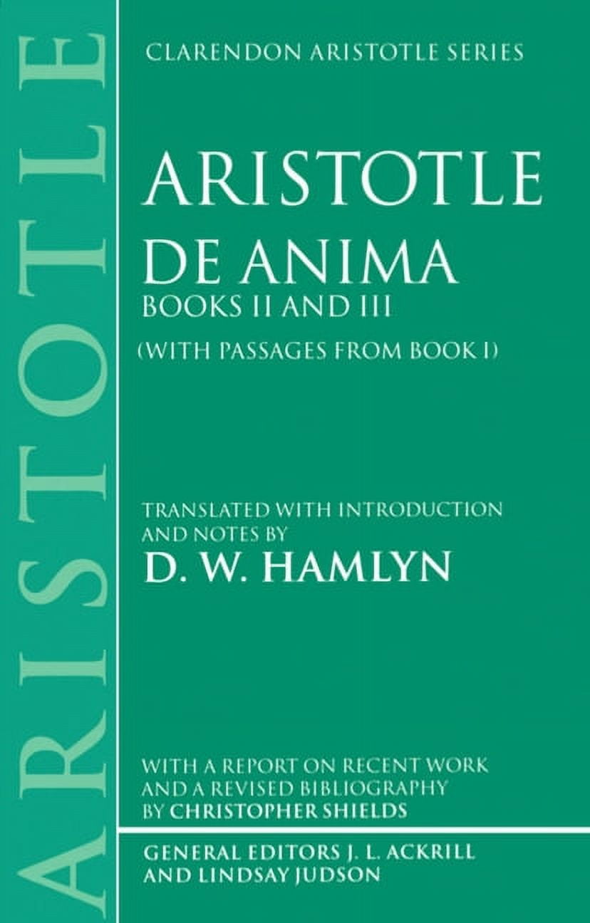 Clarendon Aristotle de Anima, (Paperback) - Walmart.com