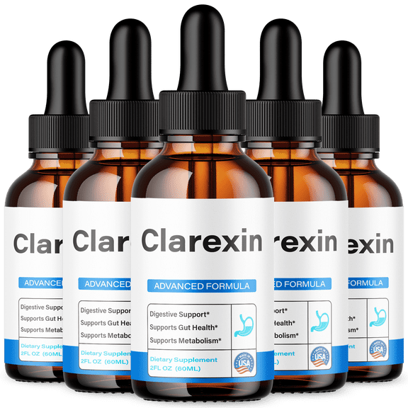 Clarexin Gut Health Drops Advanced Formula Digestion Support 150 Servings