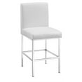 thumbnail image 1 of Clarey White Quilted Diamond Counter Stool, 1 of 2