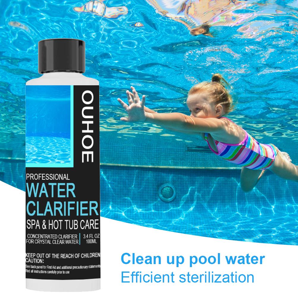 Clarifier Swimming Pool Water Treatment Agent Hot Tub Clarifier Pool Stain Remover Wimming Pool