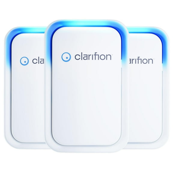 Clarifion (3 Pack) Air Ionizers for Home - Negative Ion Filtration System - New