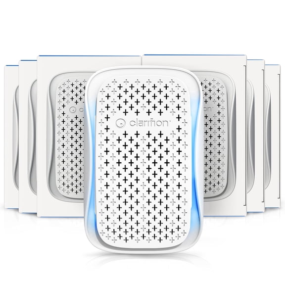 Clarifion DSTx 2.0 HEPA Filter Outlet Plug-In Portable Air Ionizer Air Purifier, 6 Count