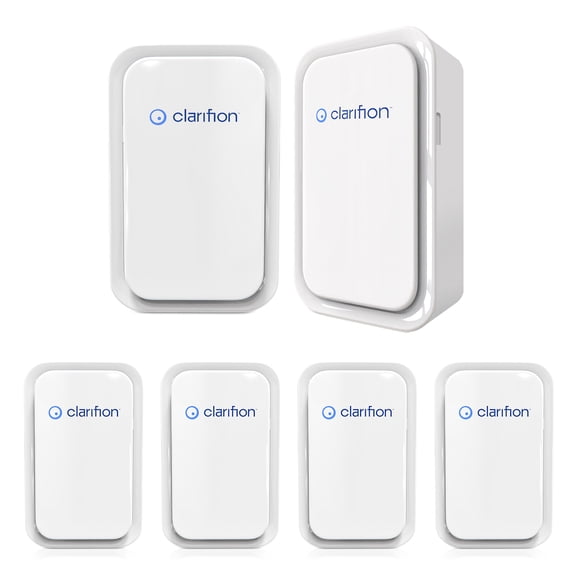 Clarifion Negative Ion Generator, 6 Units Filter Less Mobile Ionizer Air Purifiers