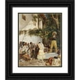 thumbnail image 1 of Clarin, Georges Jules Victor 20x24 Black Ornate Wood Framed with Double Matting Museum Art Print Titled - The Spanish Dancers, 1 of 4
