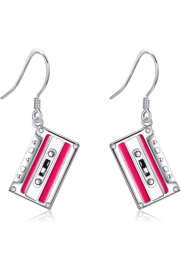 Clarinet/80s 90s Dangle Earrings Sterling Silver Music Valentine's Day Jewelry Gifts for Women