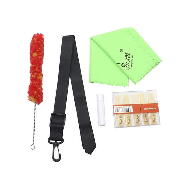 Clarinet Accessories Reeds+Neck Strap+Cleaning Cloth+Brush