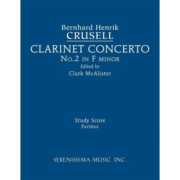 Clarinet Concerto No.2, Op.5: Study score, (Paperback)
