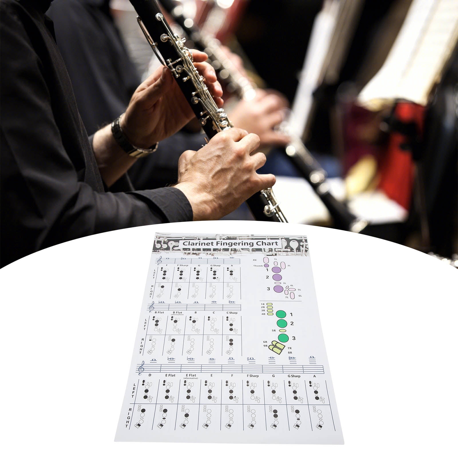 Fingering Chart Chords Poster Training Chart For