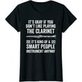 thumbnail image 1 of Clarinet Funny Smart Clarinet Player T-Shirt, 1 of 3