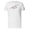 thumbnail image 1 of Clarinet Line Art T-Shirt Men -Image by Shutterstock, Male Large, 1 of 2