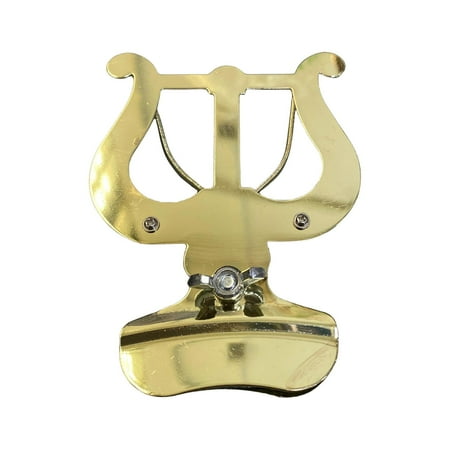 Clarinet Lyre Marching Lyre for Trombone, Versatile Metal Trombone Music Clip Music Sheet Clip Holder for Textbooks Travel Manuals Exercise