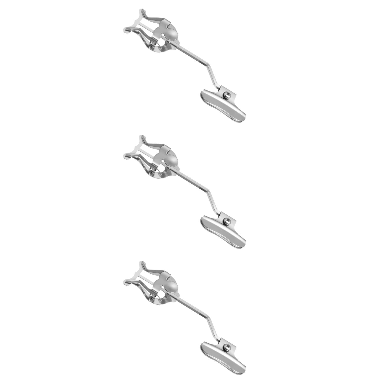 PBPBOX Trumpet Sheet Music Clip Silver Plating Metal for Marching 3Pcs