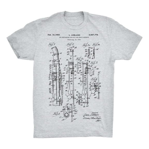 Clarinet Patent 100% Cotton Premium T-Shirt