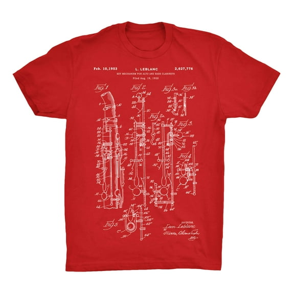 Clarinet Patent 100% Cotton Premium T-Shirt