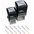 thumbnail image 1 of Clarinet Woodwind Musical Instrument Self-Inking Rubber Stamp Ink Stamper - Sky Blue Ink - Small 1 Inch, 1 of 7