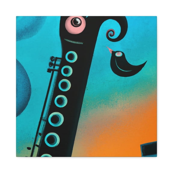 Clarinet's Reflection Dance - Canvas