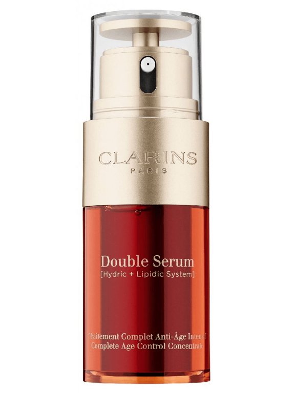 ($89 Value) Clarins Double Serum Complete Age Control Concentrate Facial Serum, 1 Oz